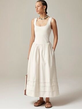 J Crew Drop Waist Mixy Dress